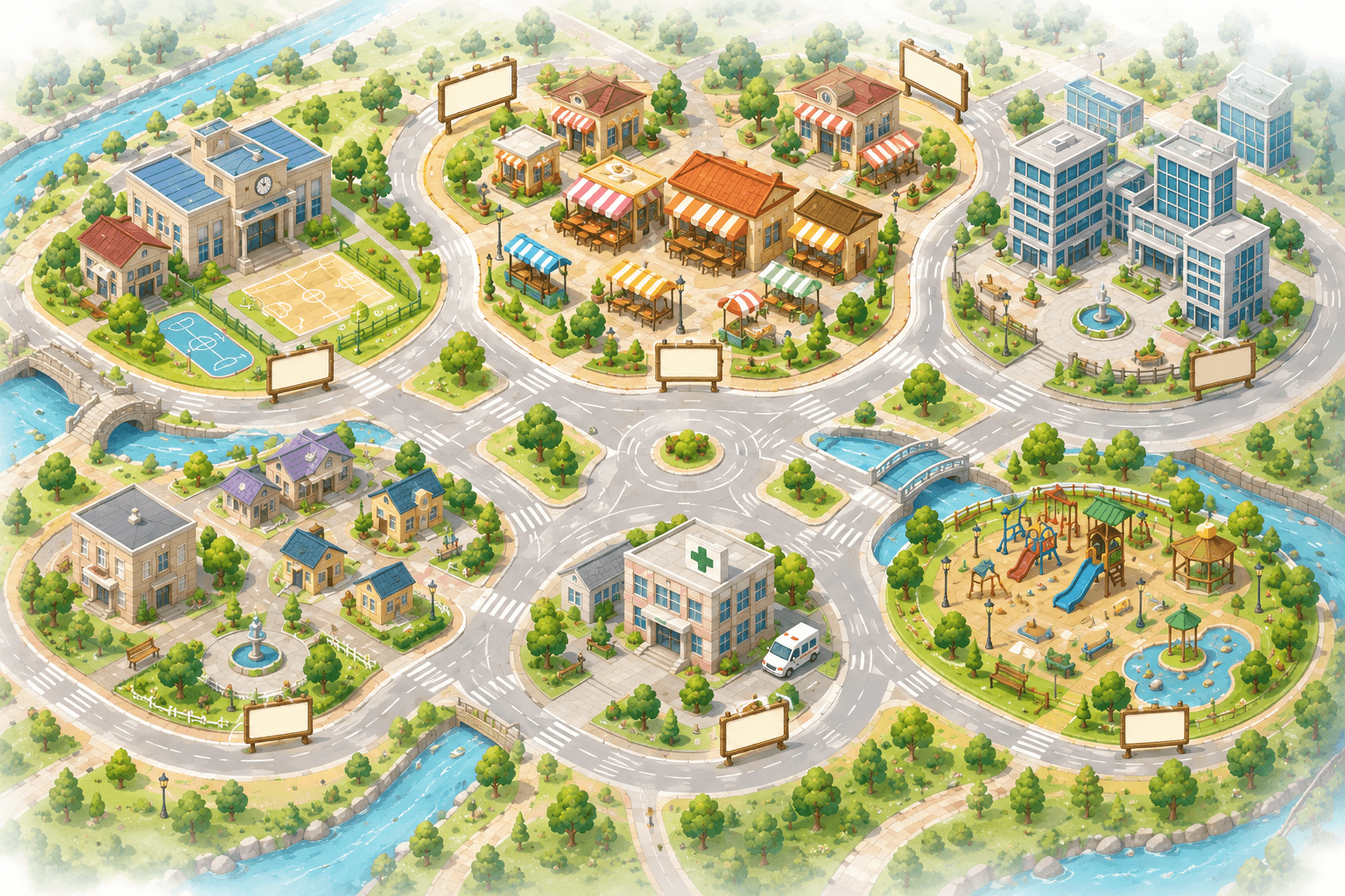 BaekjiLand home world map illustration
